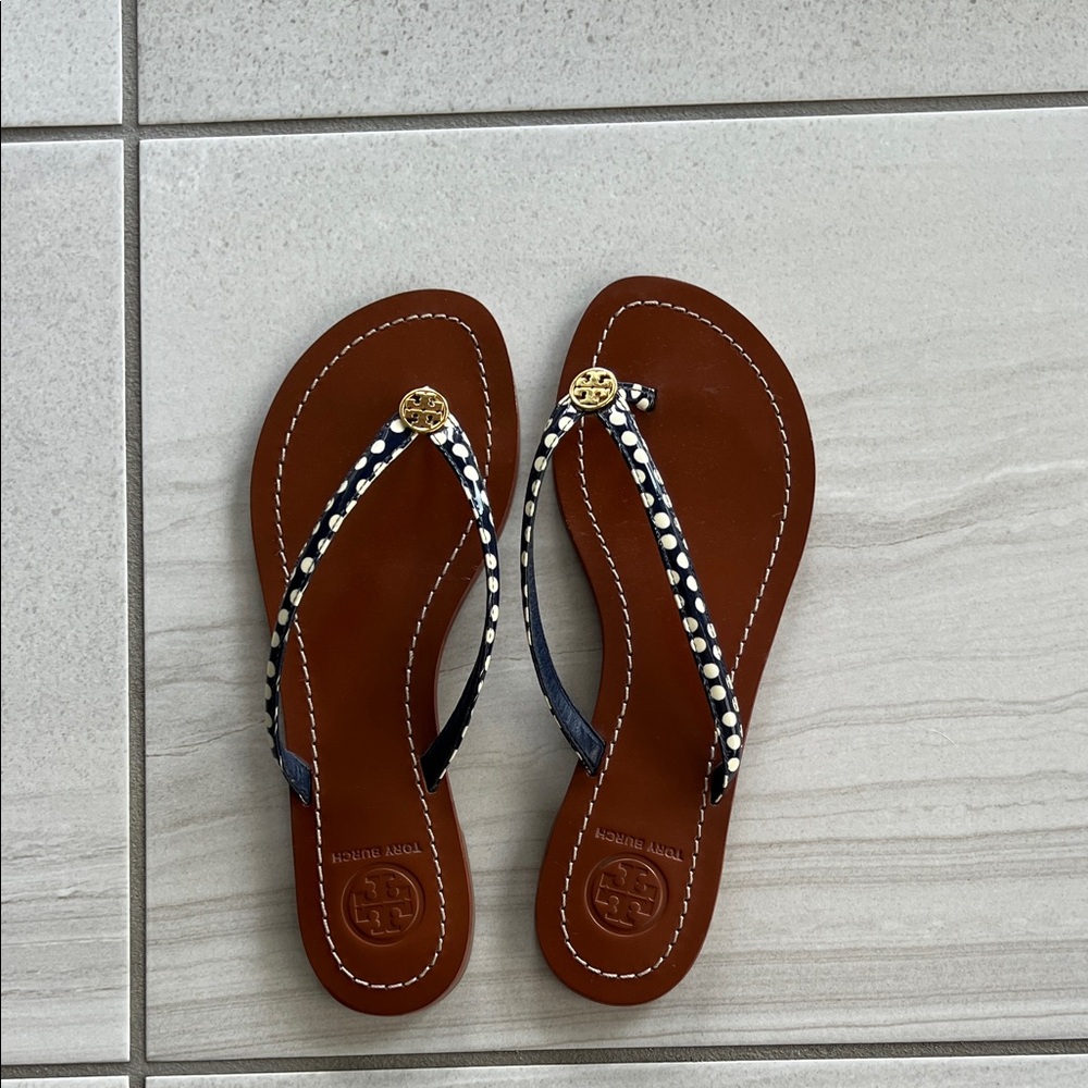 Tory Burch Black and Brown Women's Sandals